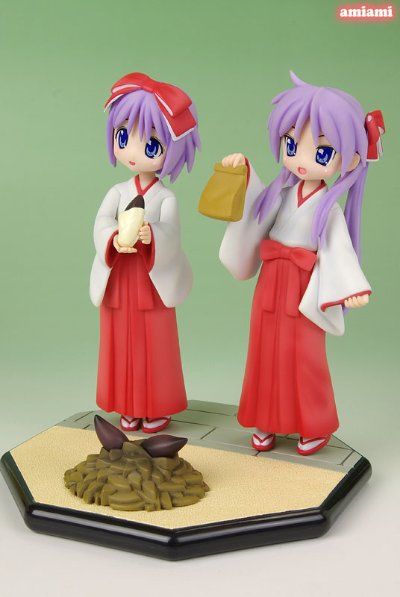 幸运星 あみあみ限定 柊かがみ＆つかさ 焼き芋どうぞセット 