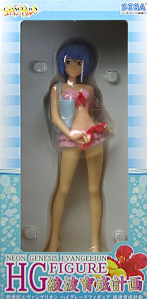 EVA HGフィギュア 綾波育成計画 绫波丽（水着・粉色） 