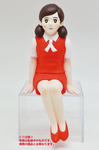 杯子上的缘子小姐 ソフビのフチ子 レッド