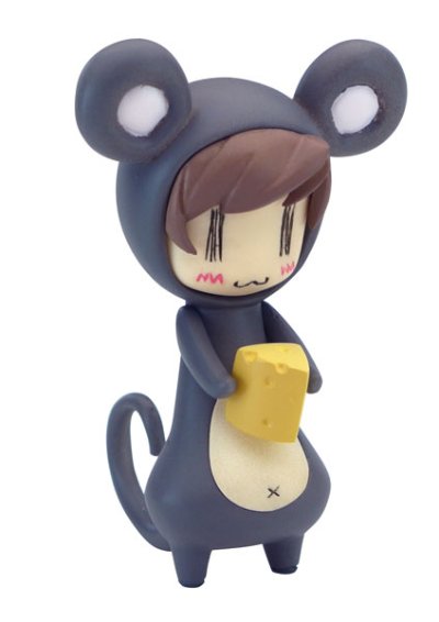 へっぽこ干支フィギュア ぽこね～/灰 RESI-CARAT（塗装済み組立てキット）