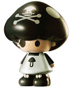 コエ妲丽安 「ドクッキノ」 ソフビフィギュア 黑×白