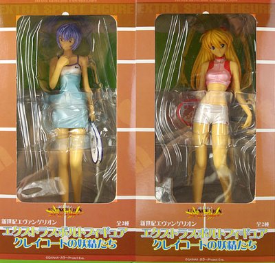 EVA EXスポルトフィギュア クレイコートの妖精たち 綾波レイ／惣流・アスカ・ラングレー 2种