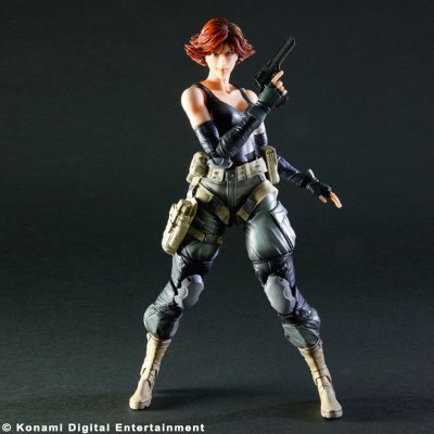 PlayArts改 メタルギアソリッド 梅丽尔・希尔弗伯 可动手办