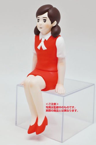 杯子上的缘子小姐 ソフビのフチ子 レッド