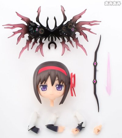 粘土人 魔法少女小圆 晓美焰 制服Ver. （汪达ーフェスティバル2012、グッドスマイルOnlineショップ限定）