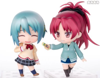 粘土人 #422 美树沙耶香 制服.＆佐倉杏子 私服