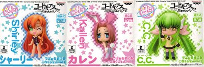 CODE GEASS叛逆的鲁鲁修R2 DEPORMATION MANICvol.1 C.C./カレン/雪莉 3種SET 