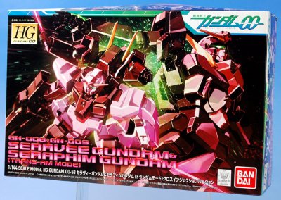 HG00#58 1/144 机动战士高达00 第二季  GN-008 炽天使高达 & GN-009 天使长高达 Trans-Am模式 光芒注塑版