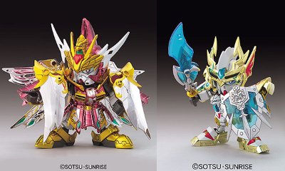 BB戦士 三国伝 动画版 044 真 紅蓮装 曹操高达 VS 猛虎装 孫権高达 【赤壁の戦いSET】