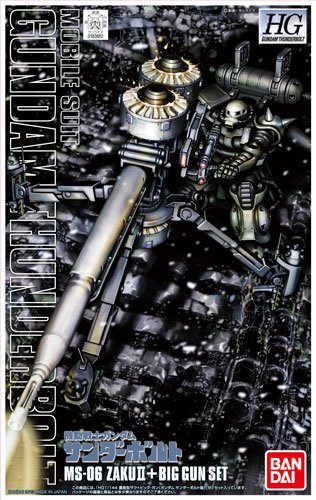 HGGT 1/144 机动战士高达 雷霆宙域  MS-06 扎古 II ＆Big Gun（高达雷霆宙域版）