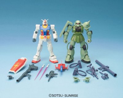 HGUC 机动战士高达 RX-78-2 高达 ＆ MS-06F 扎古II ＆ FF-X7 核心战机