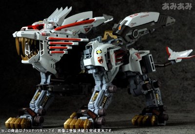 索斯机兽 RZ-028 白色超重剑长牙狮 一部涂装済Plastic Kit irisawa流通限定品