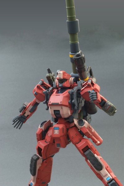 ボーダーブレイク クーガーI型 重火力兵装 Aクラスカラー 一部涂装済みPlastic Kit