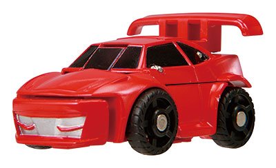 变形金刚 ビークール B08 赤のスポーツカー
