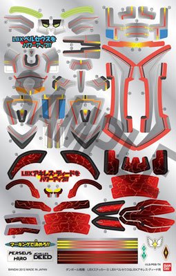 ダン铁球戦机 LBXステッカー(9) LBXペルセウス＆LBXアキレス・ディード用
