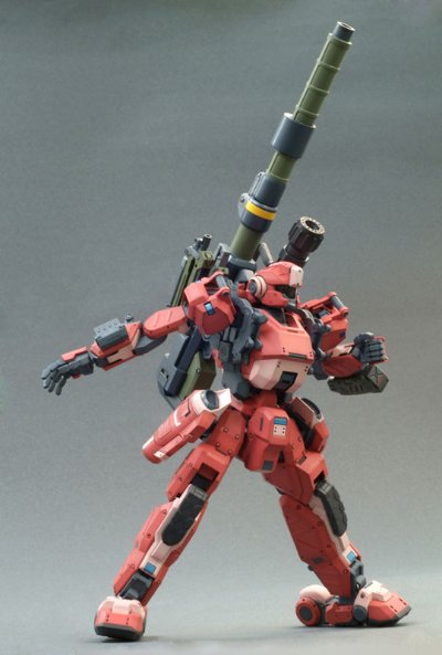 ボーダーブレイク クーガーI型 重火力兵装 Aクラスカラー 一部涂装済みPlastic Kit