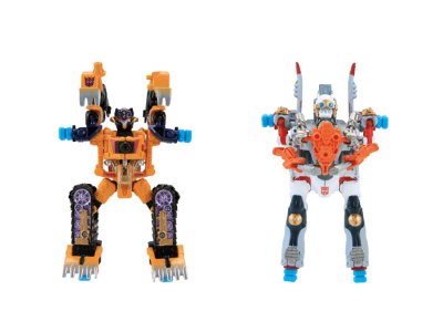 变形金刚 ユナイテッドEXP2 ドーザーMaster vs エアーMaster