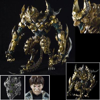 牙狼系列 换装铠甲与剧中道具第五作 心灭兽身牙狼与魔道指环扎尔巴战损版