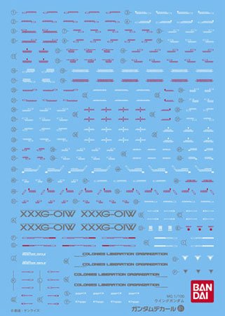 高达 デカール No.81 MG XXXG-01W ウイング高达用 単品