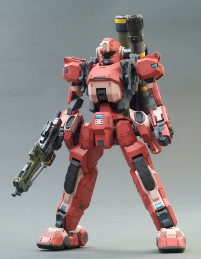 ボーダーブレイク クーガーI型 重火力兵装 Aクラスカラー 一部涂装済みPlastic Kit