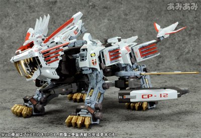 索斯机兽 RZ-028 白色超重剑长牙狮 一部涂装済Plastic Kit irisawa流通限定品