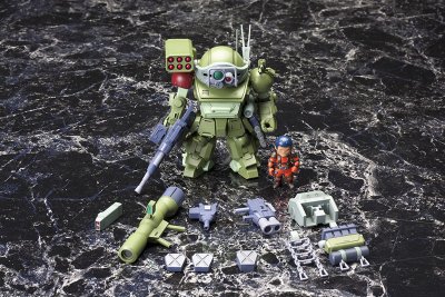 D-スタイル 装甲骑兵VOTOMS 眼镜斗犬 ターボカスタム サンサ戦仕様 グレゴルー机＆バイマン机＆ムーザ机 プラモ