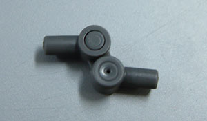 M.S.G モデリングサポートグッズ ABSユニット01(Tジョイント) グレー