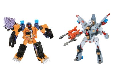 变形金刚 ユナイテッドEXP2 ドーザーMaster vs エアーMaster