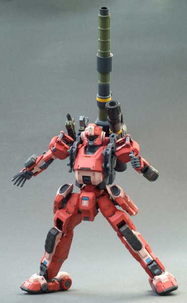 ボーダーブレイク クーガーI型 重火力兵装 Aクラスカラー 一部涂装済みPlastic Kit