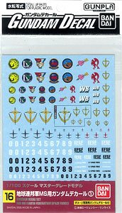 高达 デカール GD16 MG 汎用-连邦用