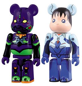 ベアブリック No.000EVA-A EVA新剧场版：序 2体SETA 初号机＆シンジ(EVA)