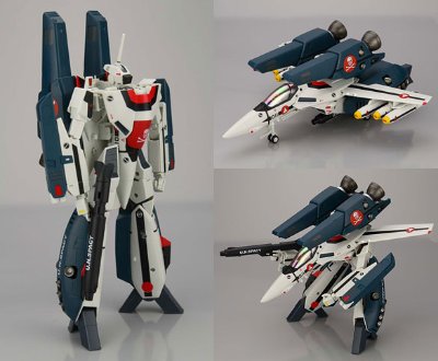 YAMATO超时空要塞系列 1/60 完全変形 VF-1A 一条辉 机 with スーパー＆ストライクパーツ