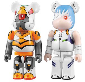 ベアブリック No.000EVA-B EVA新剧场版：序 2体SETB 零号机＆レイ(EVA)
