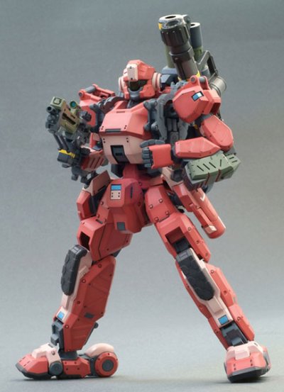 ボーダーブレイク クーガーI型 重火力兵装 Aクラスカラー 一部涂装済みPlastic Kit