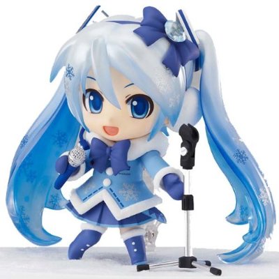 粘土人 #207 初音未来 雪未来 2012 毛绒绒外套版