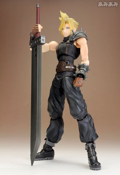 ディシディア 最终幻想 PlayArts改 クラウド 可动手办