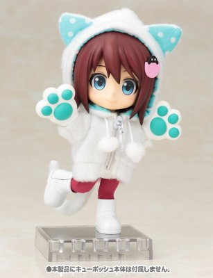 Cu-poche Extra 动物外套SET(白猫)