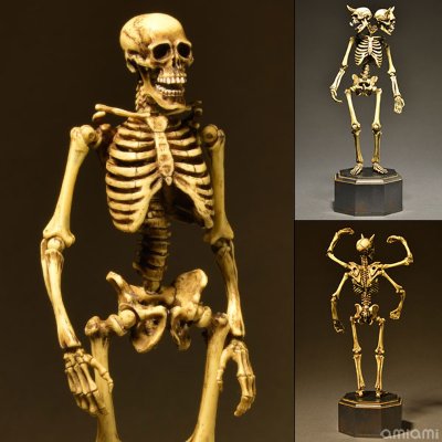 KT Project KT-006 竹谷隆之自在置物 骸骨 着彩