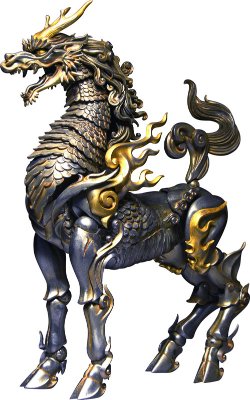 KT Project KT-001 竹谷隆之自在置物 麒麟 铁锖地调版