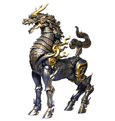 KT Project KT-001 竹谷隆之自在置物 麒麟 铁锖地调版