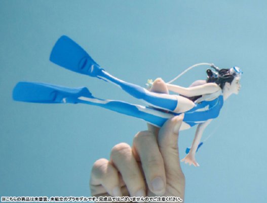 1/10比例 水中过膝袜 松鼠酱 树脂铸模套件