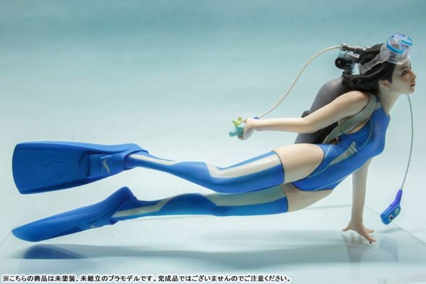 1/10比例 水中过膝袜 松鼠酱 树脂铸模套件