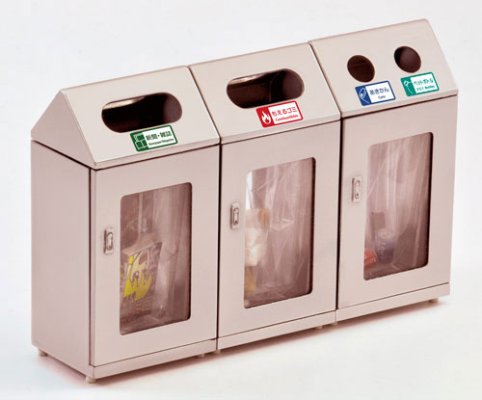 1/12スケール 鉄道小物系列 EK-06 駅のゴミ箱（スチールタイプ）