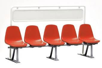 1/12スケール 鉄道小物系列 EK-01 駅ベンチ（オレンジ色）