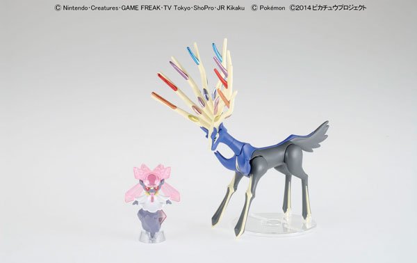 口袋妖怪・ザ・ムービーXY 口袋妖怪プラモコレクション セレクト系列 ゼルネアス＆ディアンシーSET プラモデル