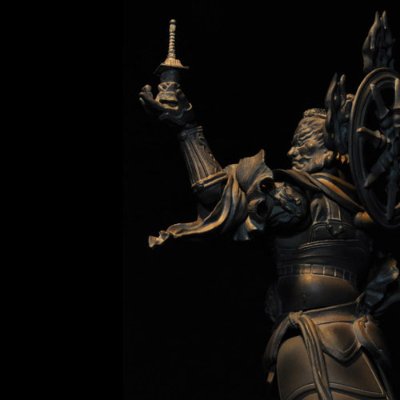 转轮佛像系列 No.001EX 多闻天 木调版