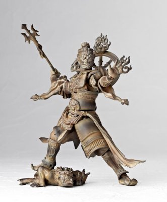 转轮佛像系列 No.001EX 多闻天 木调版