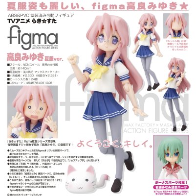 figma#046 幸运星 动画版 高良美幸 夏季校服