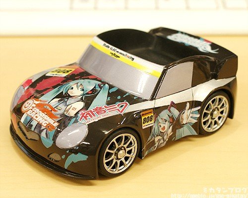 粘土人 #075 赛车良笑和VOCALOID 初音未来 黑色版