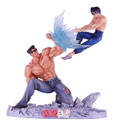 幽☆游☆白书 浦饭 幽助&戸愚吕弟 Fierce Battle Figure 